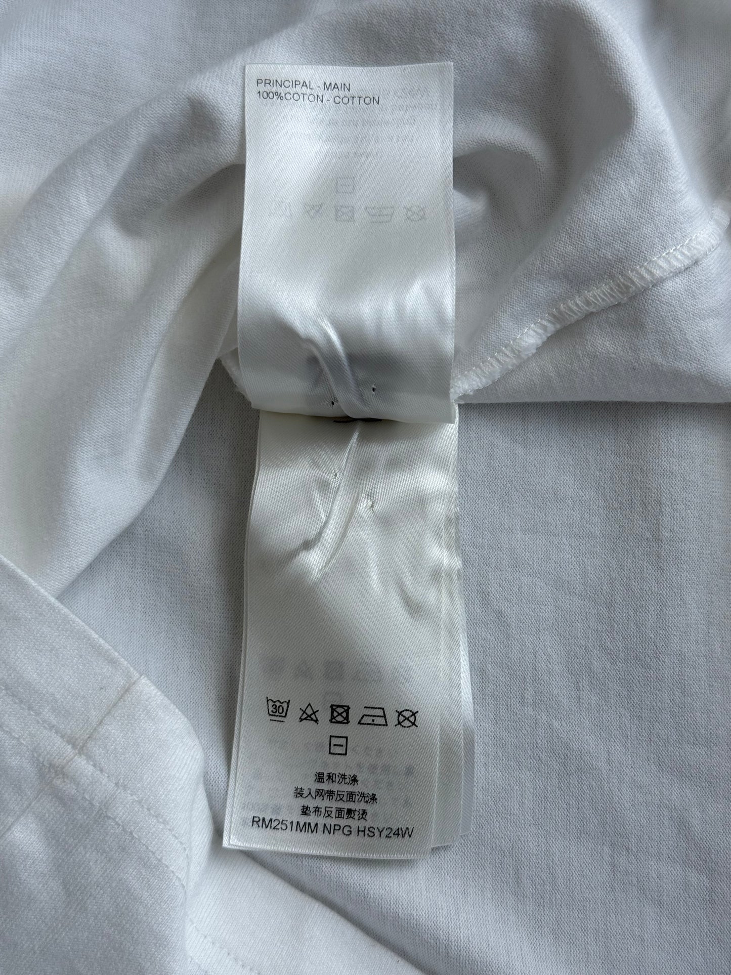 Louis Vuitton White & Multicolor Crest Logo T-Shirt