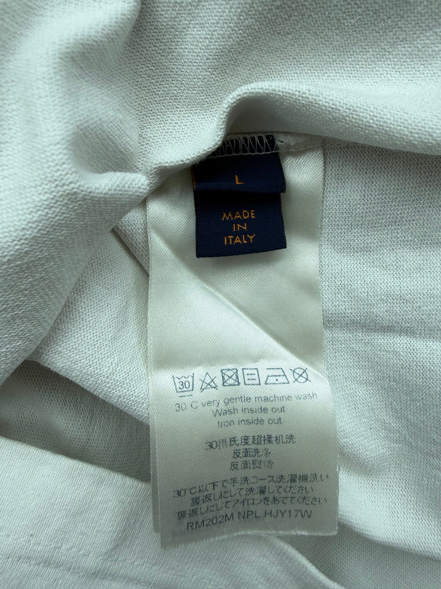 Louis Vuitton White Pont Neuf Embroidered T-Shirt