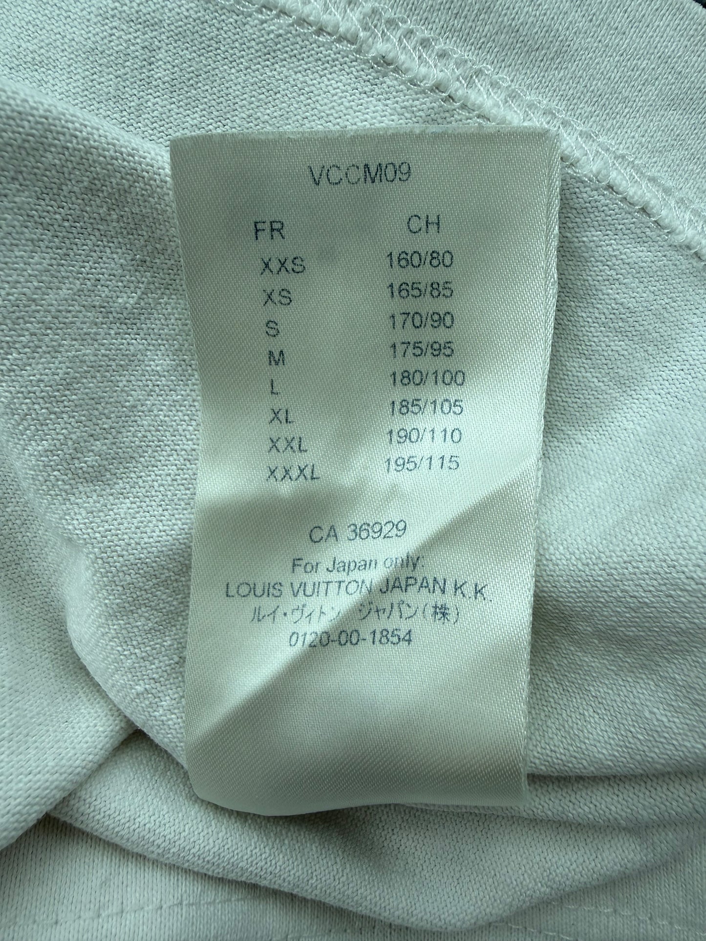 Louis Vuitton White Pont Neuf Embroidered T-Shirt