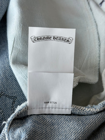 Chrome Hearts Levis Blue & Black Cross Patch Jeans