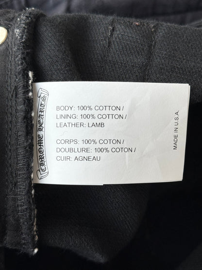 Chrome Hearts Black Cross Patch Jeans