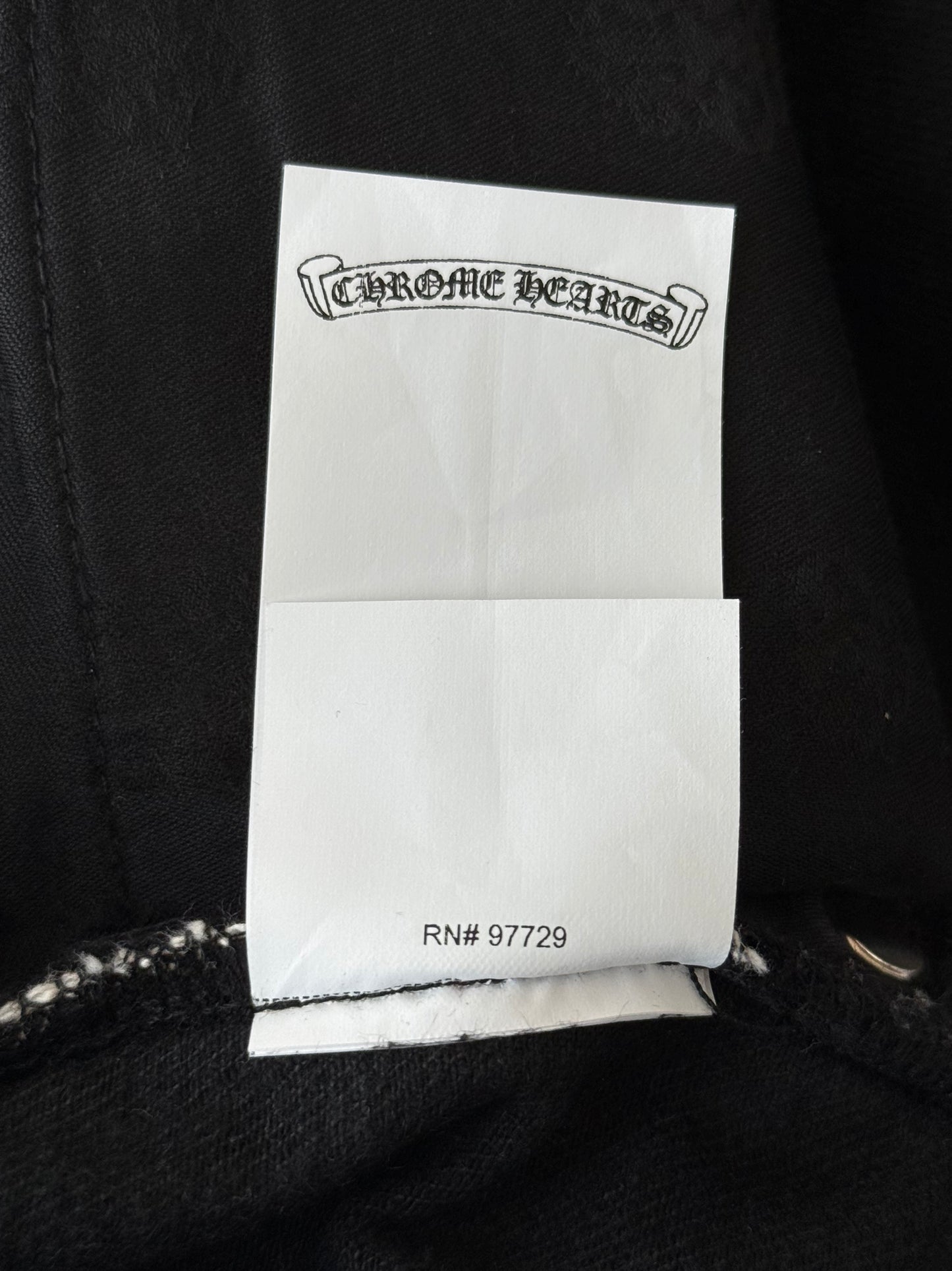 Chrome Hearts Black Cross Patch Jeans