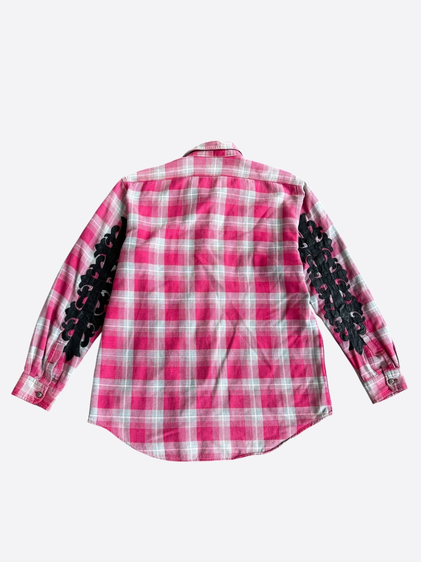 Chrome Hearts Red & Black Cross Patch Flannel