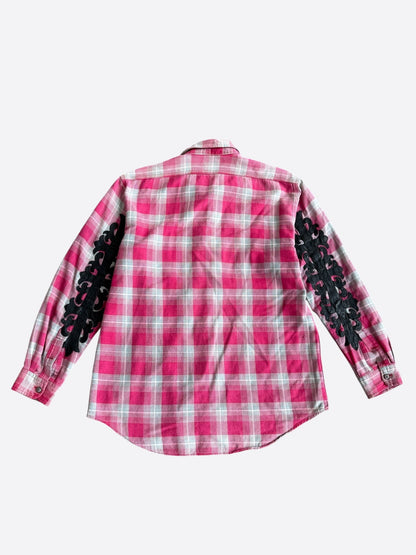 Chrome Hearts Red & Black Cross Patch Flannel