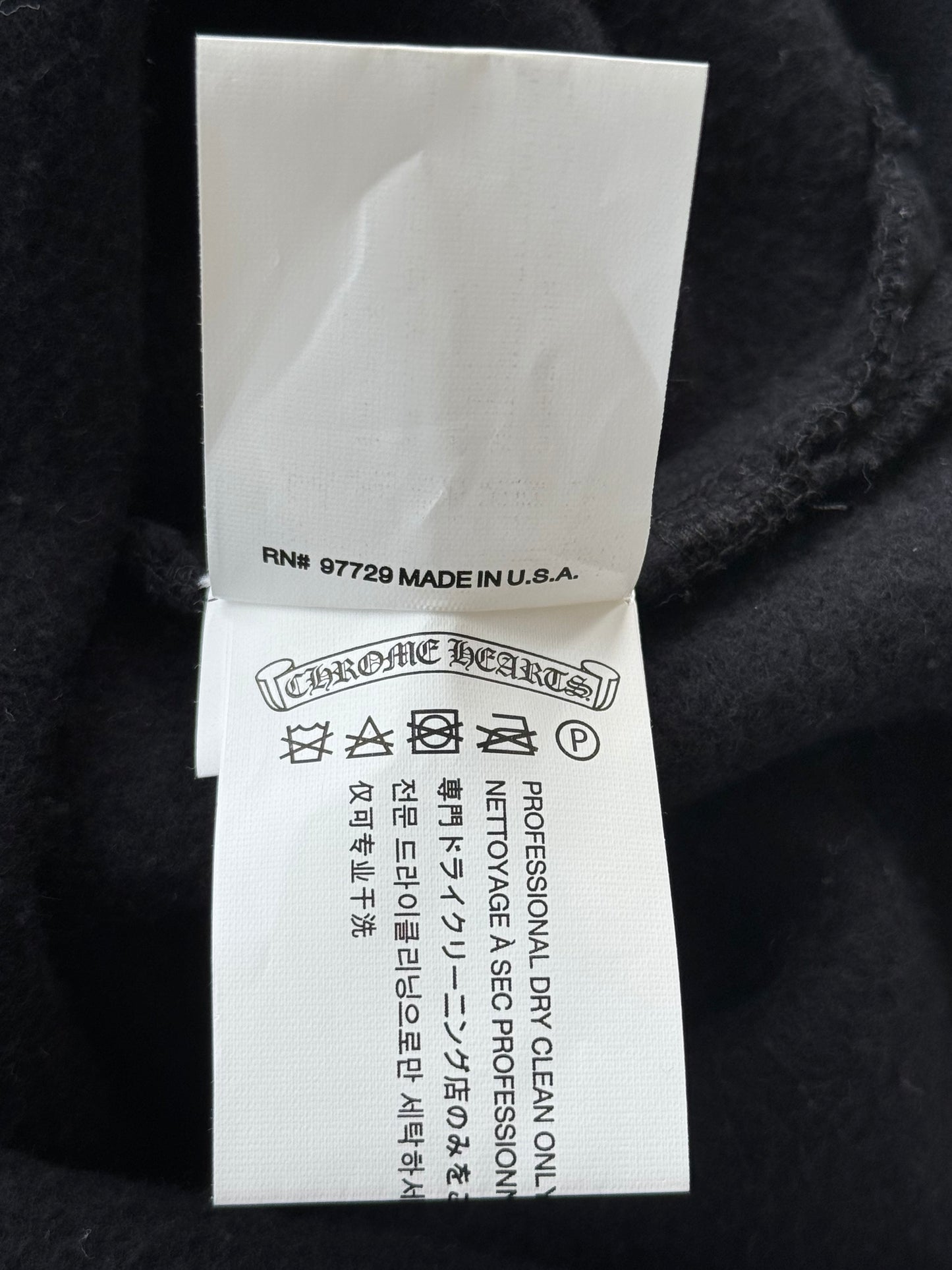 Chrome Hearts Black Triple Cross Patch Sweater