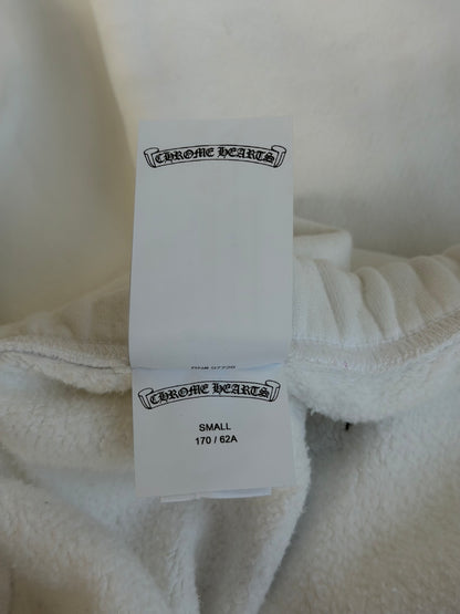 Chrome Hearts White & Leopard Cross Patch Sweatpants