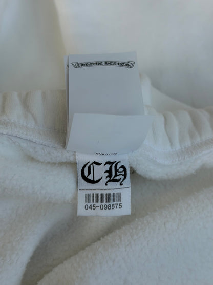 Chrome Hearts White & Leopard Cross Patch Sweatpants
