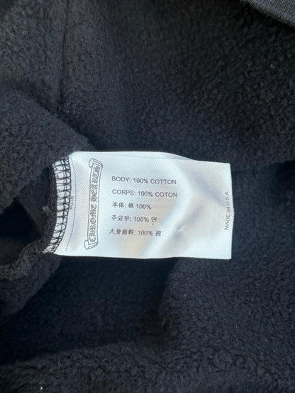 Chrome Hearts Black & Blue Vertical Logo Hoodie