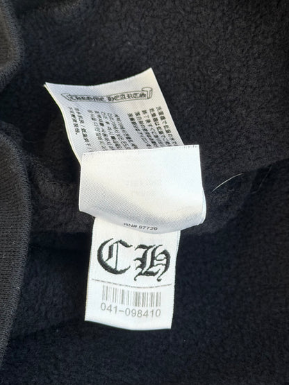 Chrome Hearts Black & Blue Vertical Logo Hoodie