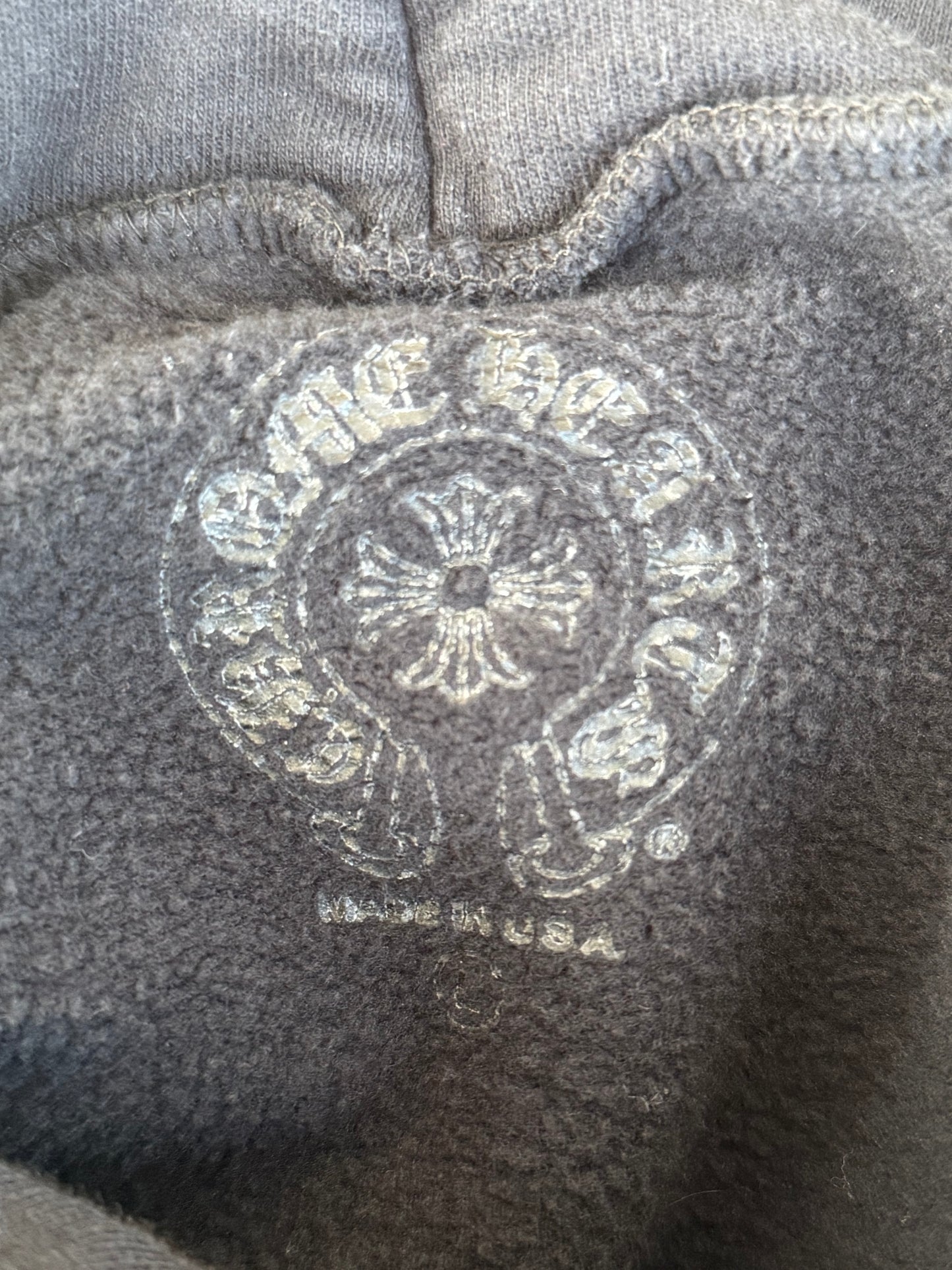 Chrome Hearts Black & Blue Vertical Logo Hoodie