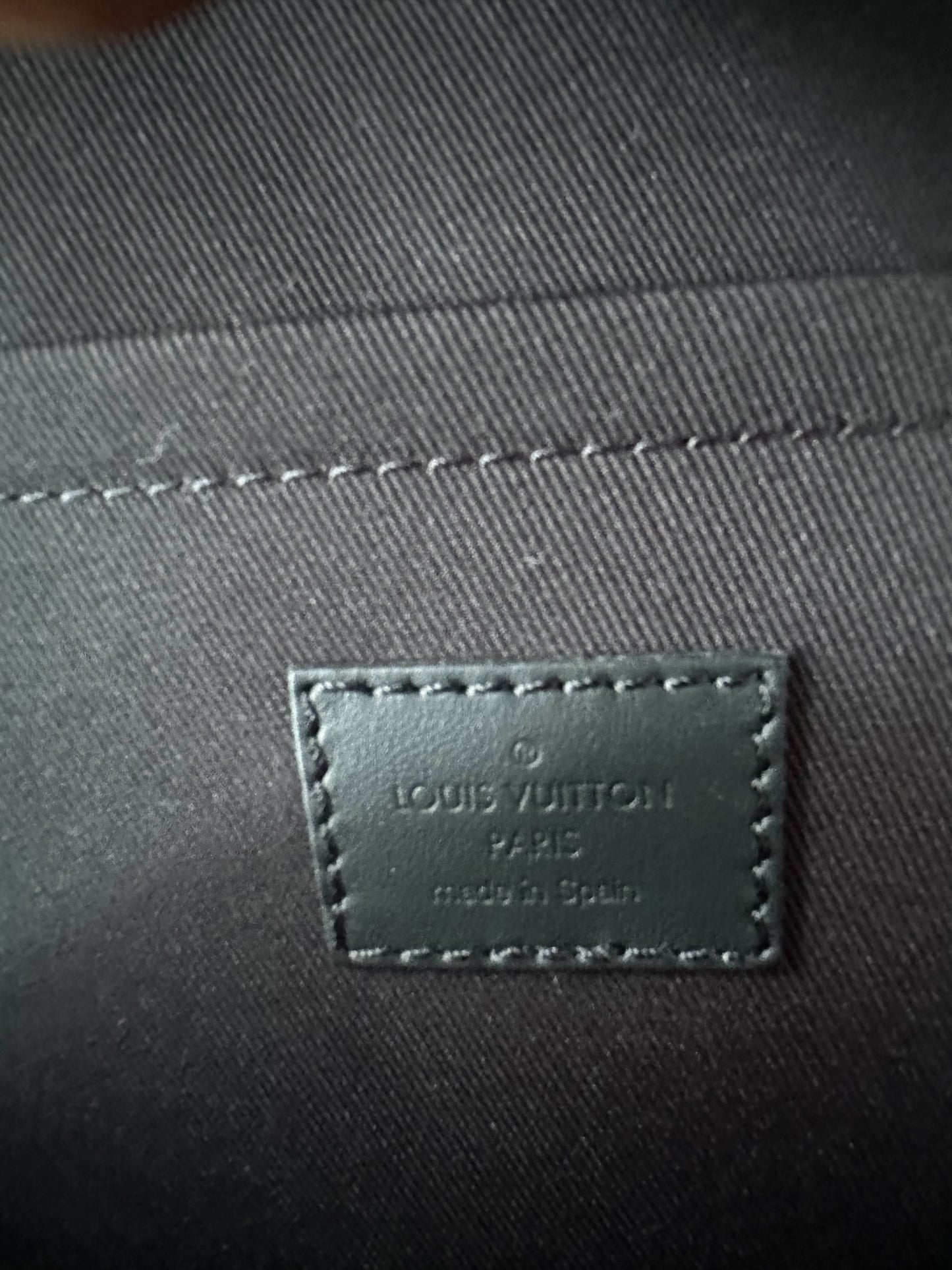 Louis Vuitton Black Aerogram Pilot Sling Bag