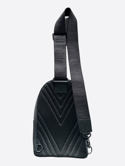 Louis Vuitton Black Aerogram Pilot Sling Bag