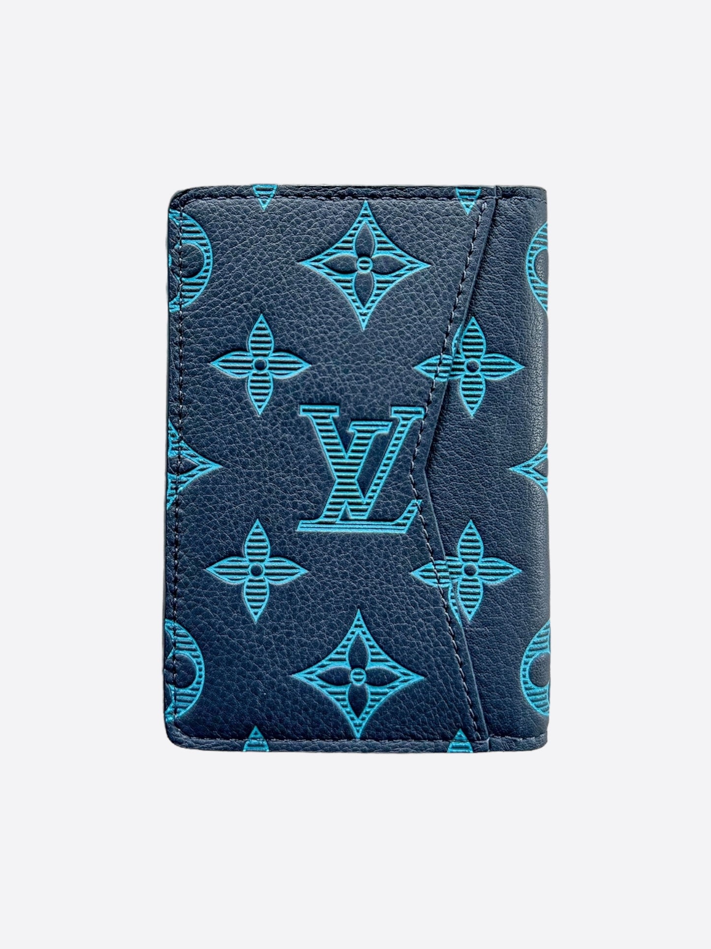 Louis Vuitton Navy & Blue Shadow Monogram Pocket Organizer