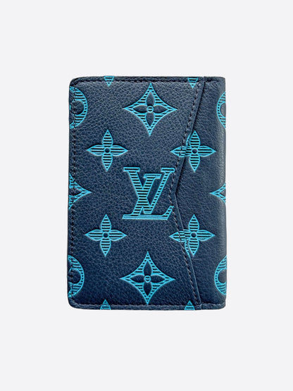 Louis Vuitton Navy & Blue Shadow Monogram Pocket Organizer