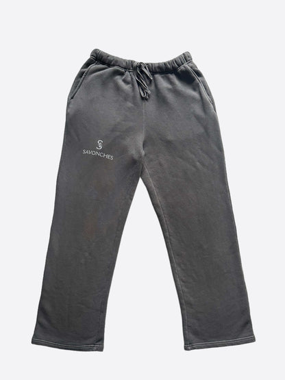 Savonches Grey Tonal S Logo Sweatpants