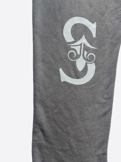 Savonches Grey Tonal S Logo Sweatpants