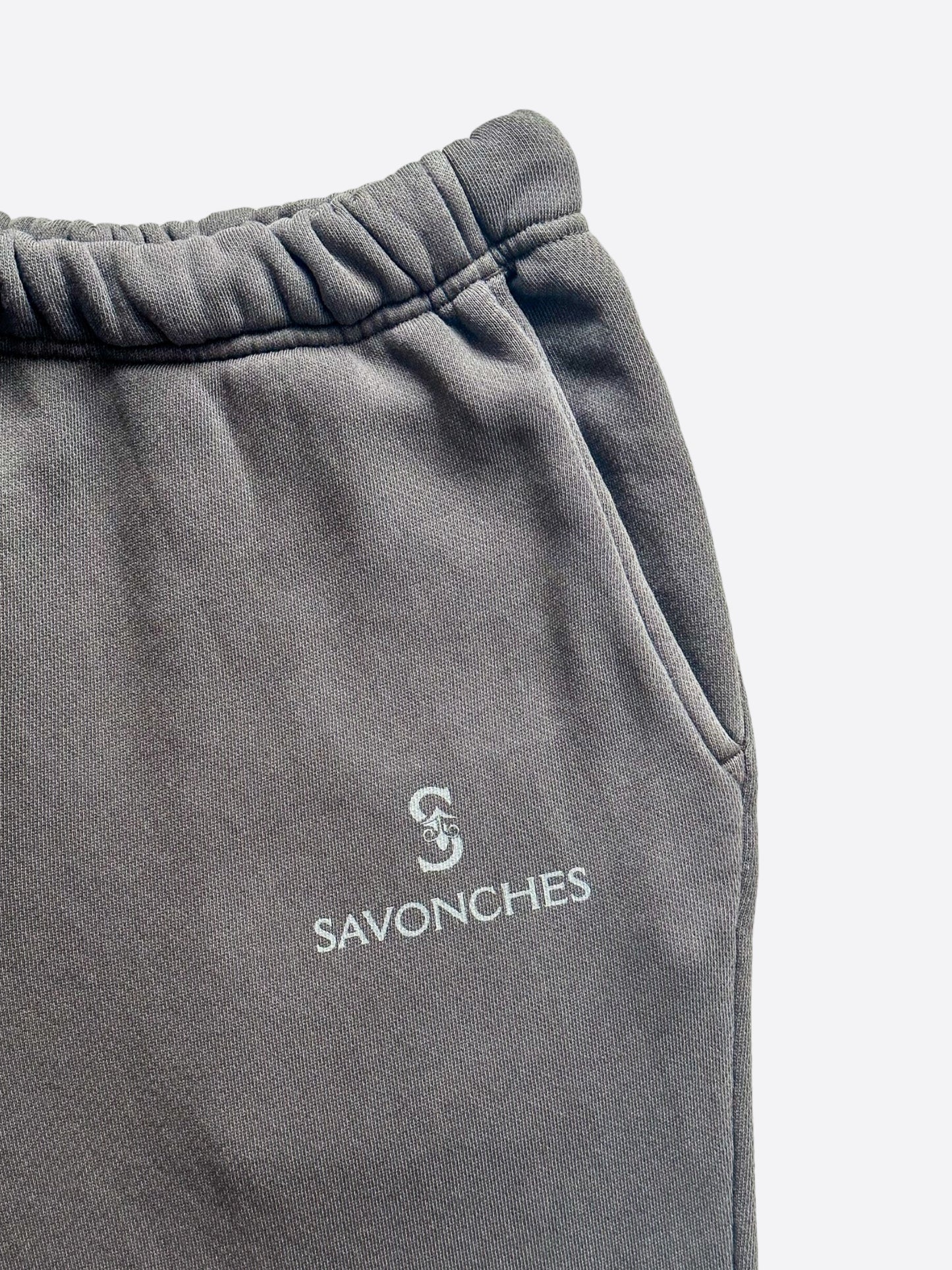 Savonches Grey Tonal Logo Sweatpants