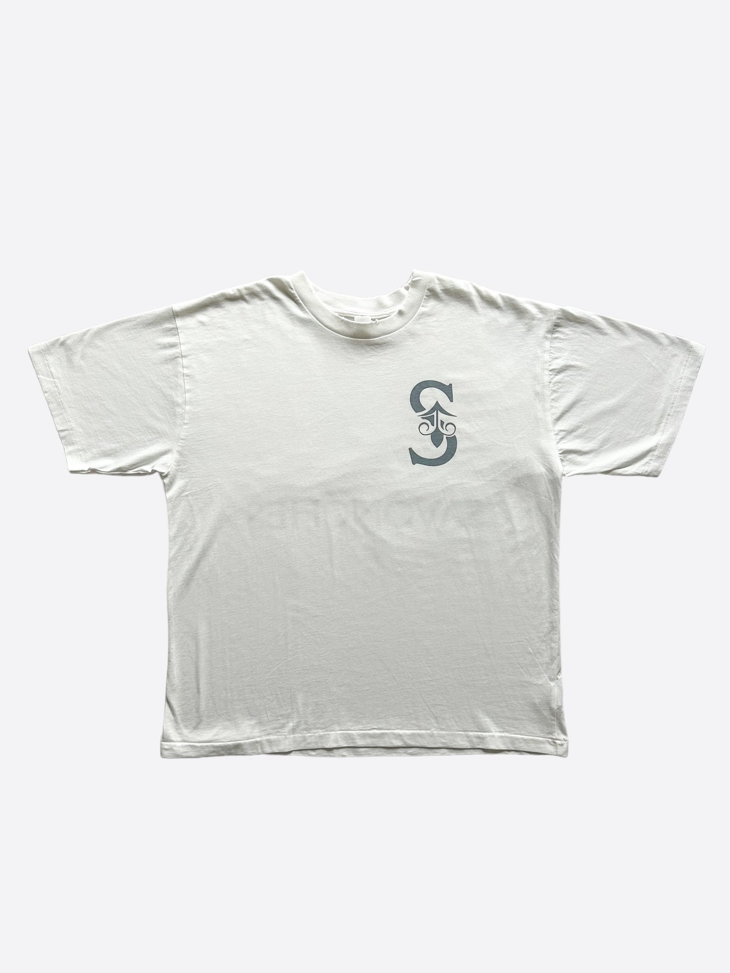 Savonches White & Grey S Logo T-Shirt