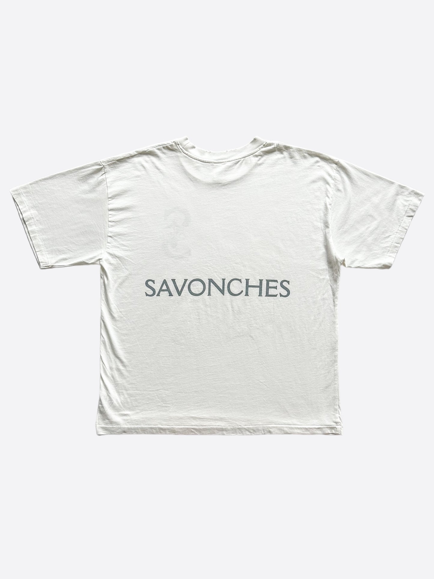 Savonches White & Grey S Logo T-Shirt