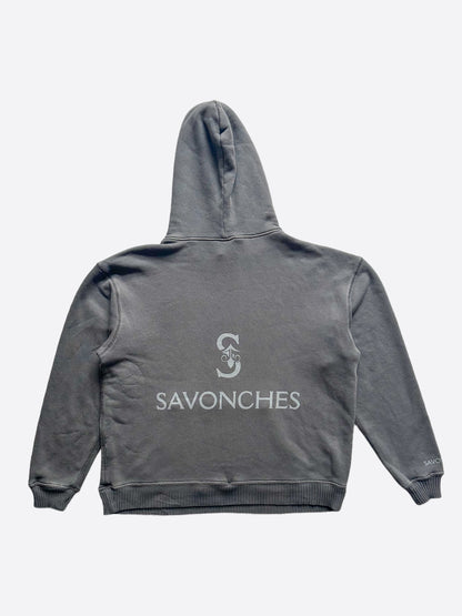 Savonches Grey Tonal S Logo Hoodie