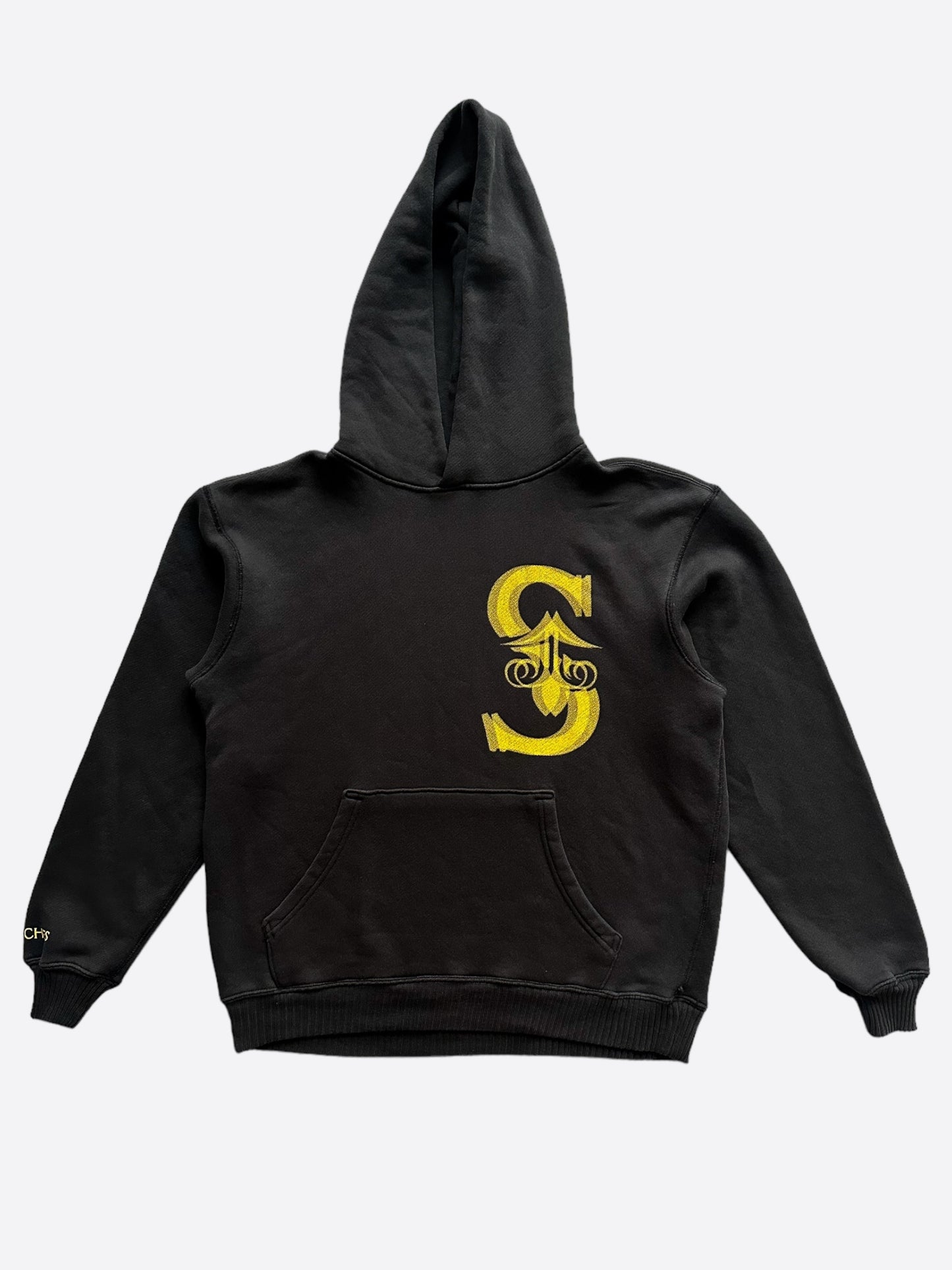 Savonches Black & Gold Blurred S Logo Hoodie