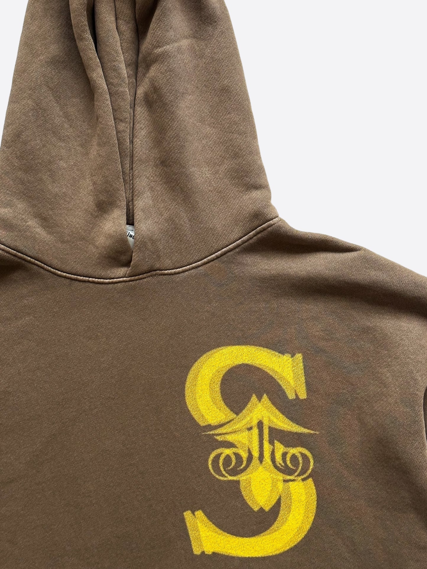 Savonches Brown & Gold Blurred S Logo Hoodie