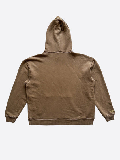 Savonches Brown & Gold Blurred S Logo Hoodie