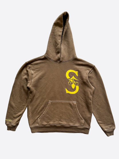 Savonches Brown & Gold S Logo Hoodie