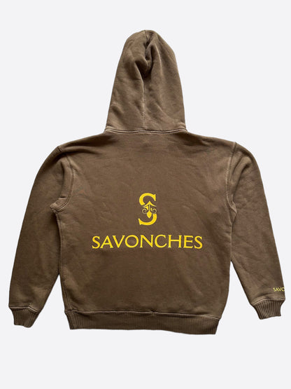 Savonches Brown & Gold S Logo Hoodie