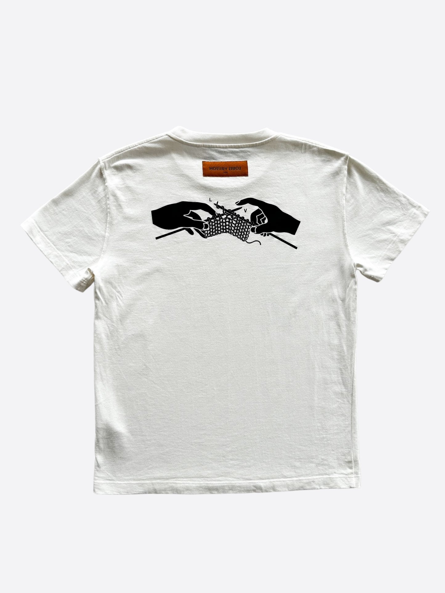 Louis Vuitton White Cable Pattern T-Shirt