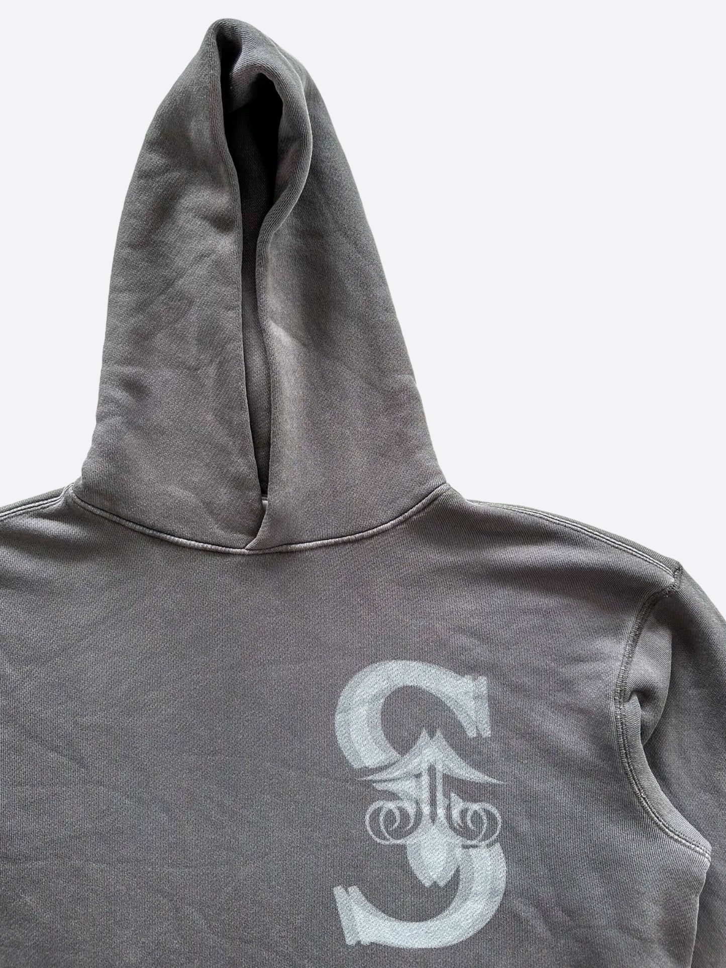 Savonches Grey Blurred S Logo Hoodie