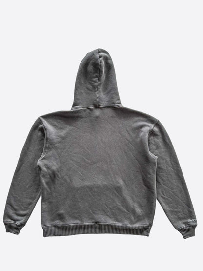 Savonches Grey Blurred S Logo Hoodie