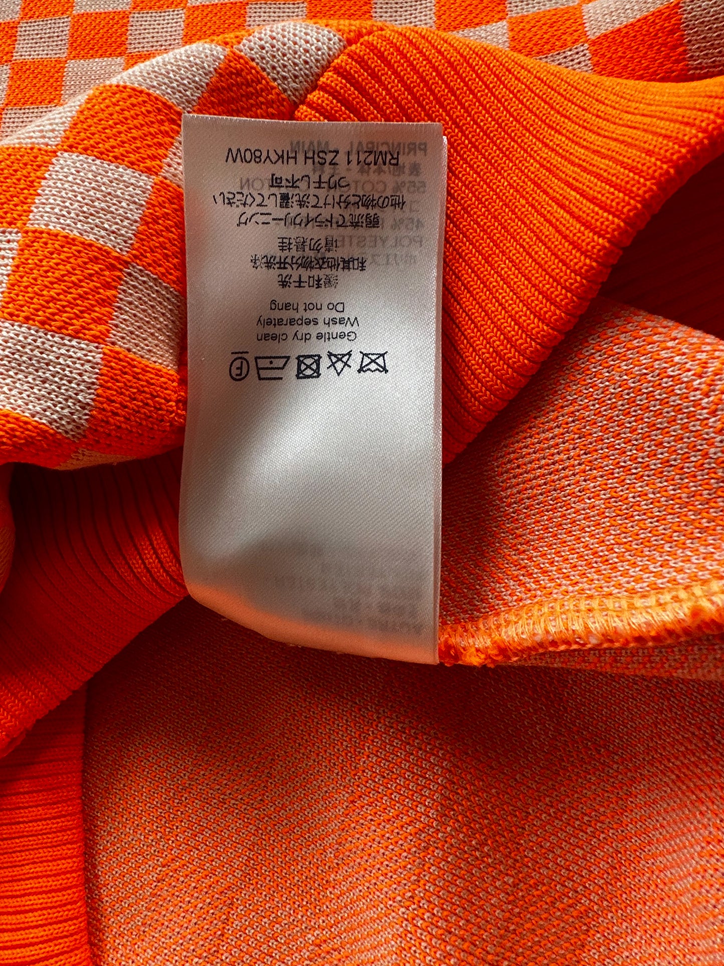 Louis Vuitton Orange Damier Sweater