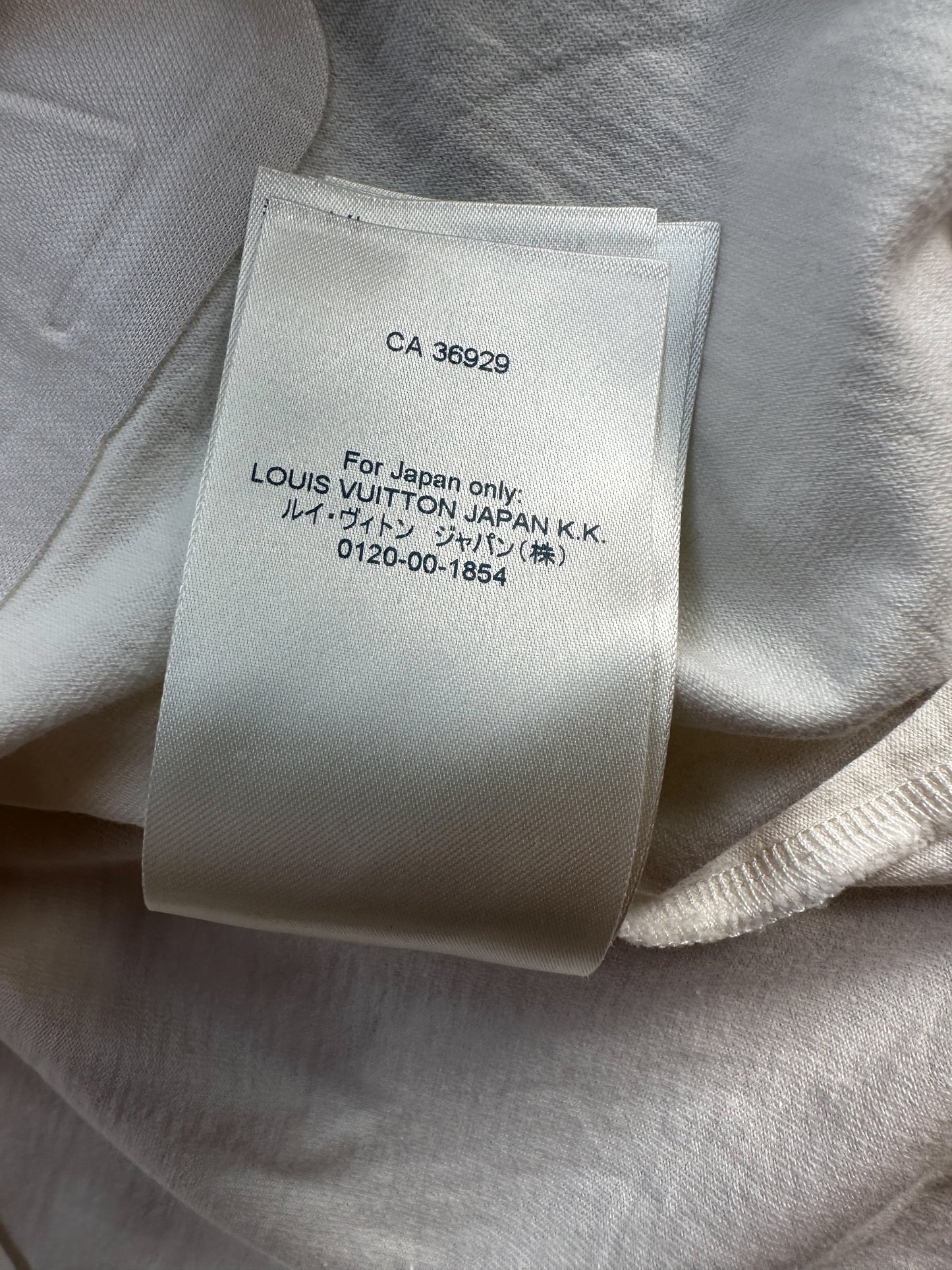 Louis Vuitton White Embossed T-Shirt