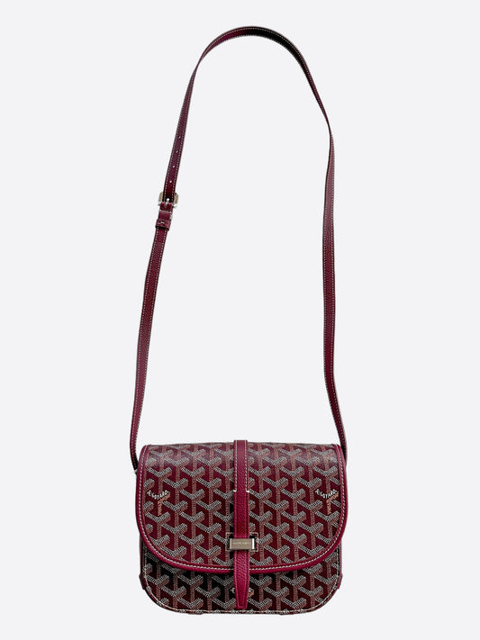 Goyard Burgundy Belvedere Messenger Bag