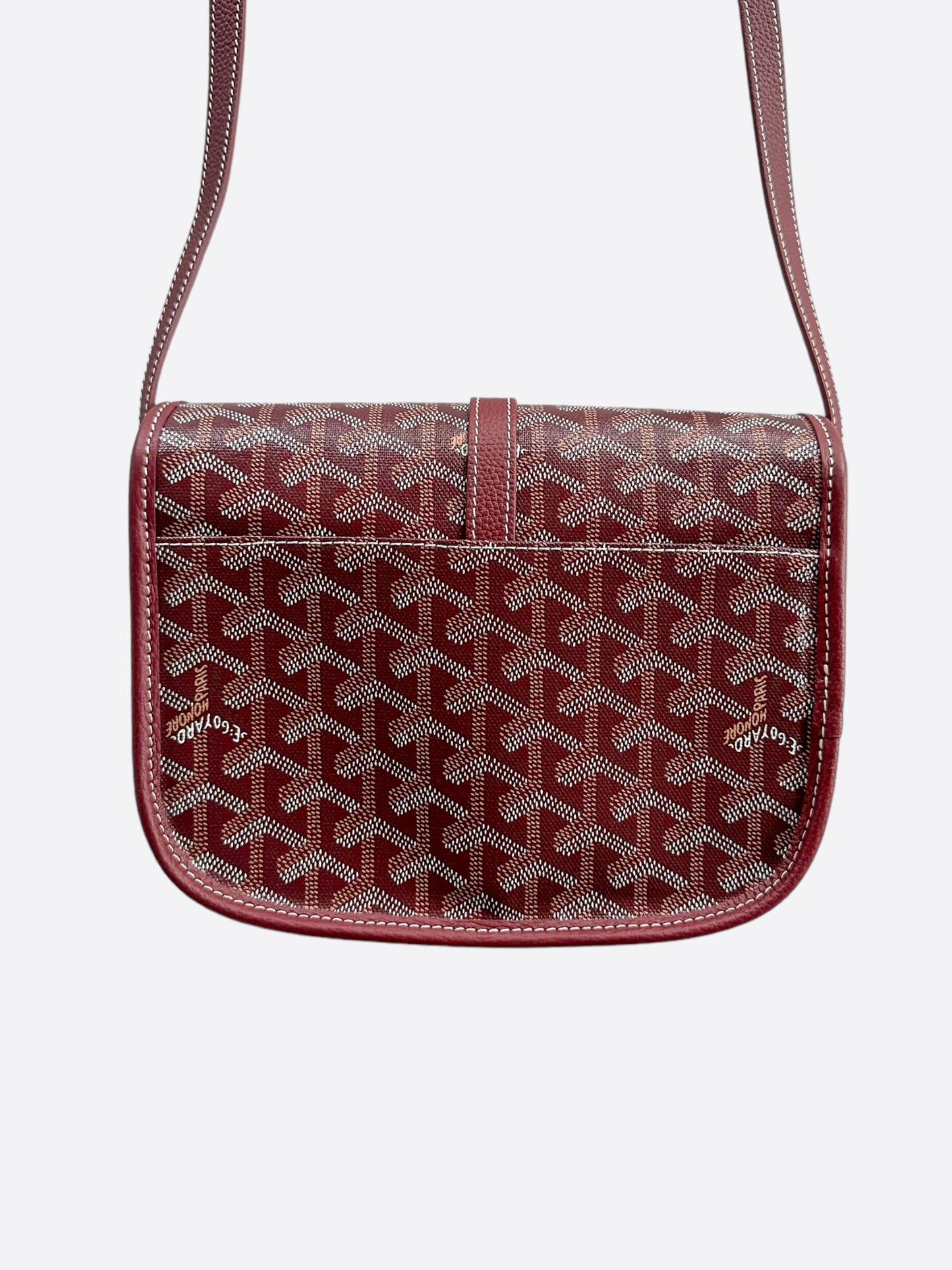 Goyard Burgundy Belvedere Messenger Bag