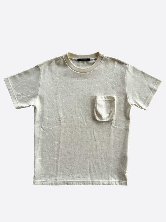 Louis Vuitton White Monogram Pocket T-Shirt