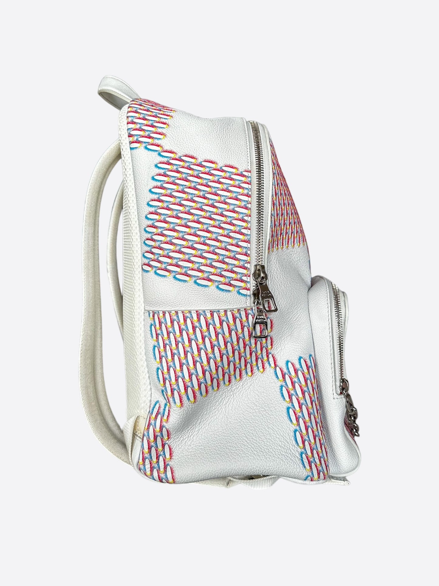 Louis Vuitton White Damier Spray Racer Backpack