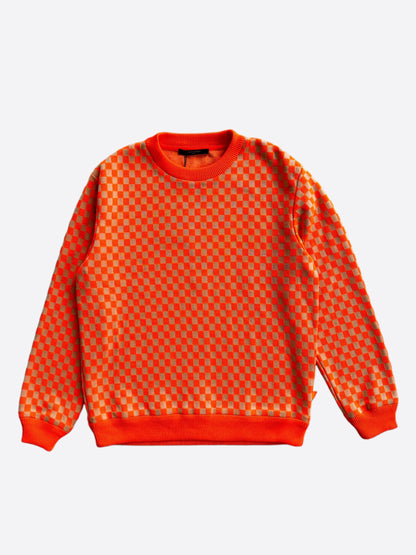 Louis Vuitton Orange Damier Sweater