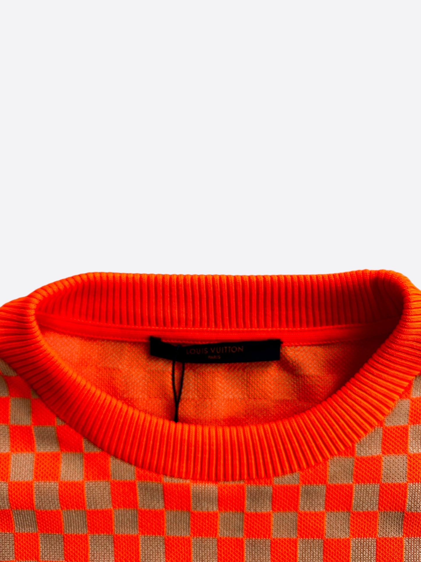 Louis Vuitton Orange Damier Sweater