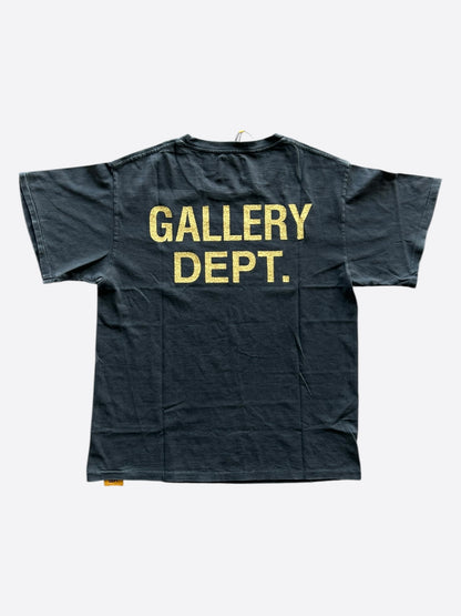 Gallery Dept Vintage Black House Of Horrors Logo Distressed T-Shirt
