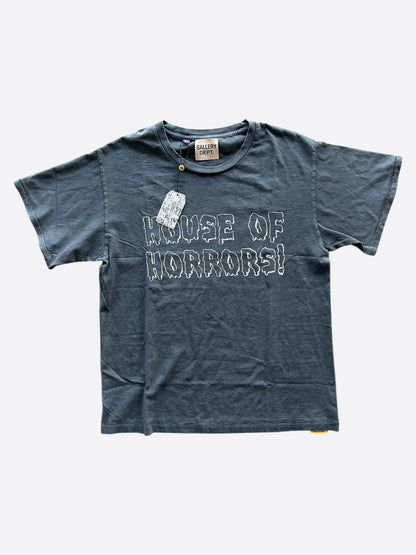 Gallery Dept Vintage Black House Of Horrors Logo Distressed T-Shirt