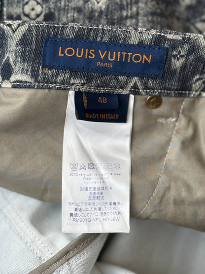 Louis Vuitton Dark Blue Star Monogram Cargo Pants