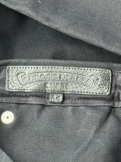 Chrome Hearts Black Cross Patch Carpenter Pants