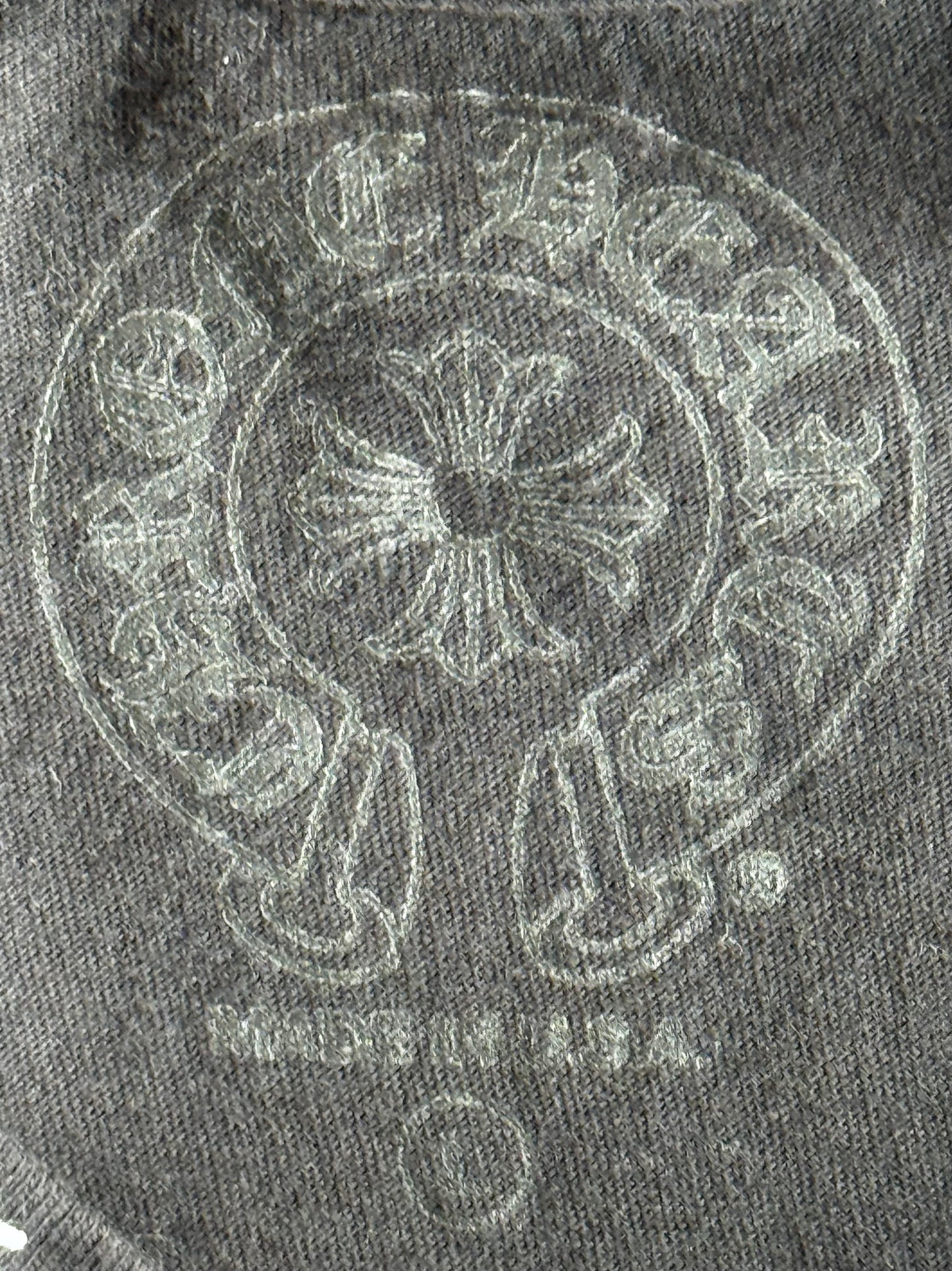Chrome Hearts Black & White Neck Logo Longsleeve T-Shirt