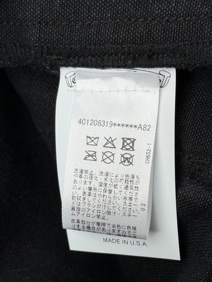 Chrome Hearts Black Cross Patch Carpenter Pants