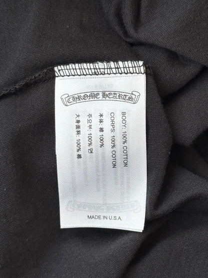 Chrome Hearts Black & Olive Neck Logo T-Shirt