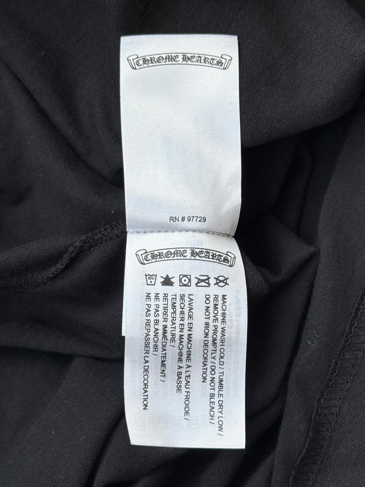 Chrome Hearts Black & Olive Neck Logo T-Shirt