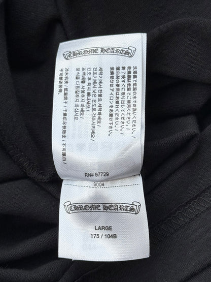 Chrome Hearts Black & Olive Neck Logo T-Shirt