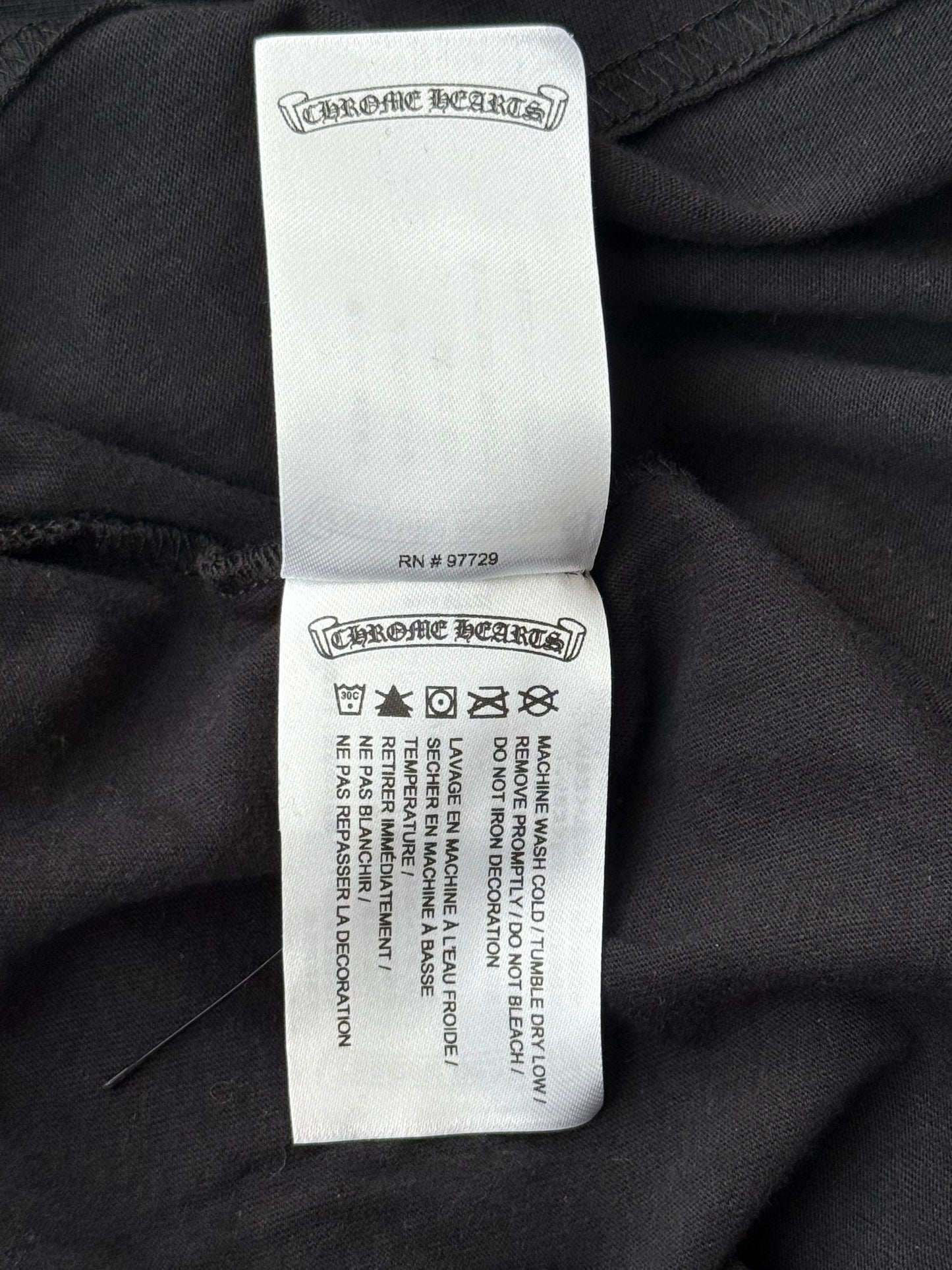 Chrome Hearts Black & Yellow Horseshoe Longsleeve T-Shirt